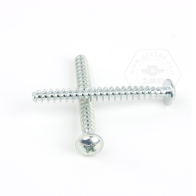 <a href=http://m.foshangongyeqiti.com/ target='_blank'>工業(yè)熊</a>10B21碳鋼環(huán)保藍(lán)白鋅(48/72h)十字盤頭帶墊平尾塑膠件專用自攻釘Q/GYX